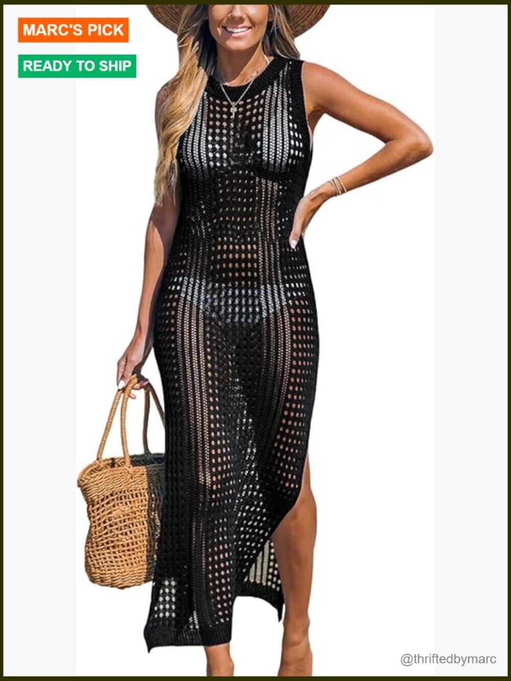 Cutout Bodycon Maxi Cover-Up Dress Sleeveless Summer